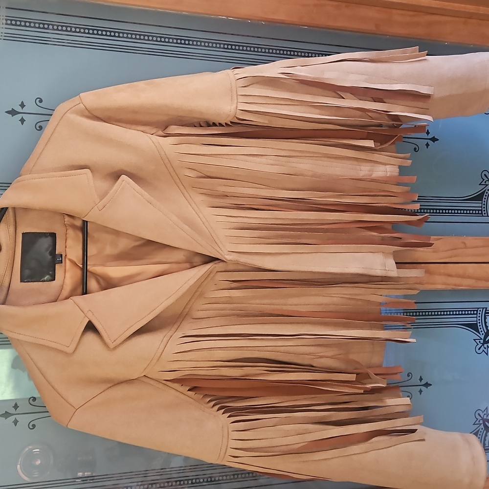 Tan Fringe Women's Jacket